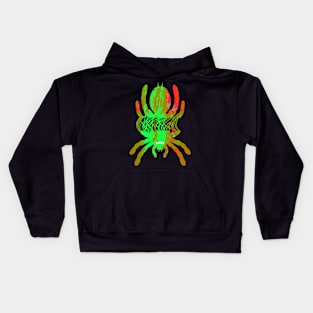 Tarantula Silhouette V70 (Tie Dye) Kids Hoodie